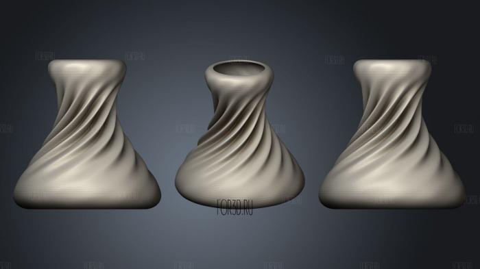 Spiral Vase (3) 345 stl model for CNC