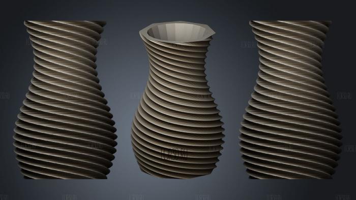 Spiral Vase (6) stl model for CNC