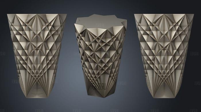 Spirally Vase Thingy stl model for CNC