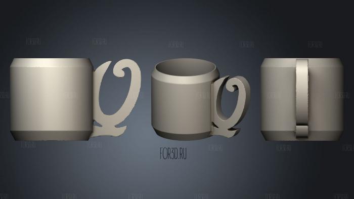 Taza quilmes by lalu stl model for CNC