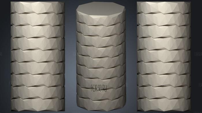 Twisted Vase 3 stl model for CNC