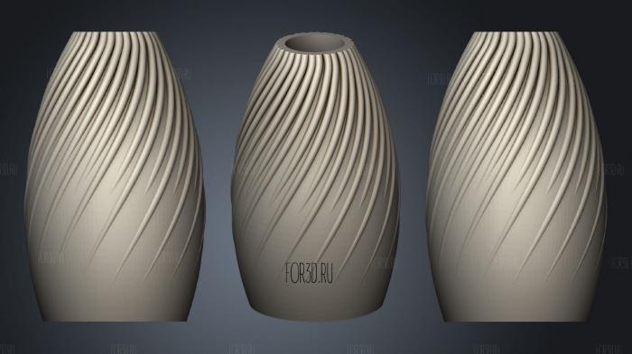 Twisting Vase (1) stl model for CNC