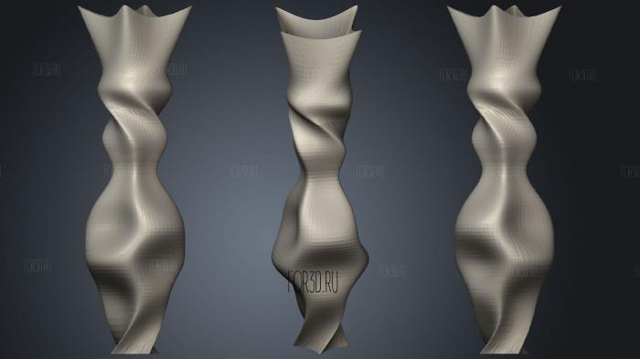 Two Faced Vase stl model for CNC