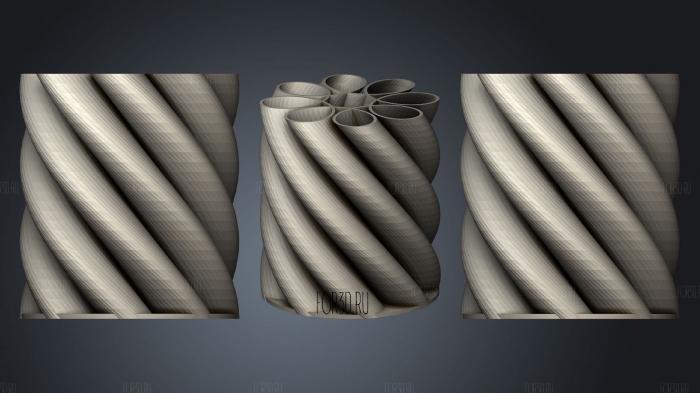 Vase (8) stl model for CNC