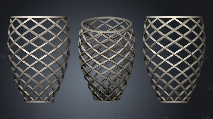 Vase Basket Hoppet Name It stl model for CNC