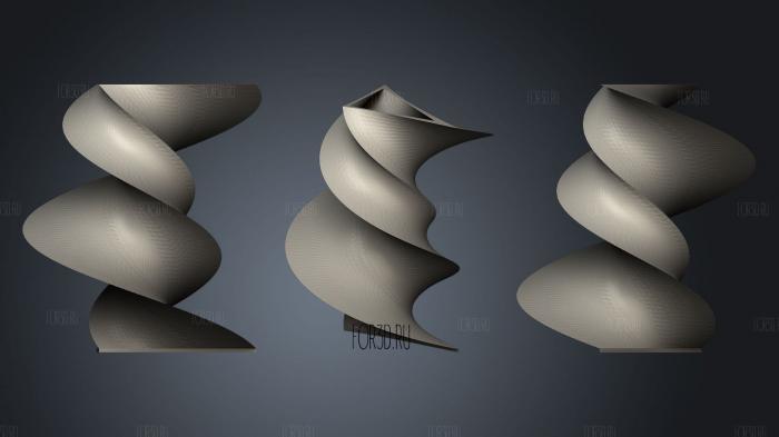 Vase (10) stl model for CNC