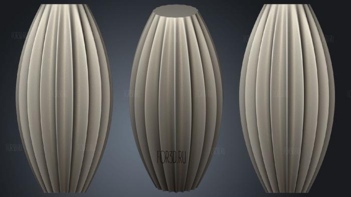 Vase 01 stl model for CNC