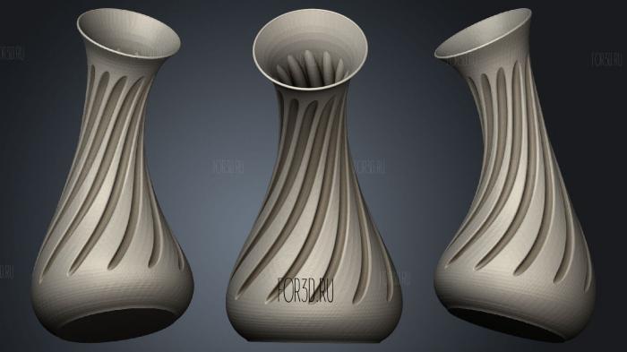 Vase 5 stl model for CNC