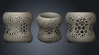Voronoi Vase Fits Gemma And 16 Neopixel Ring