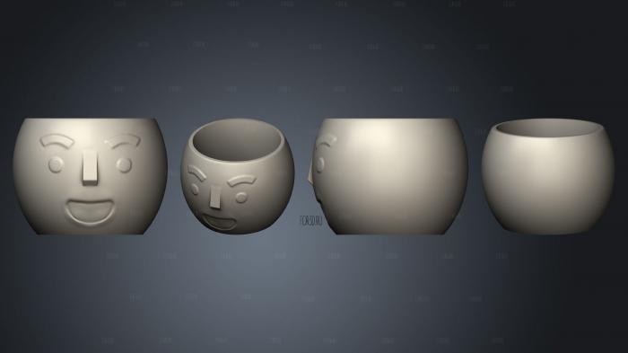 Emoji Oval 1 Mesa Aberto stl model for CNC