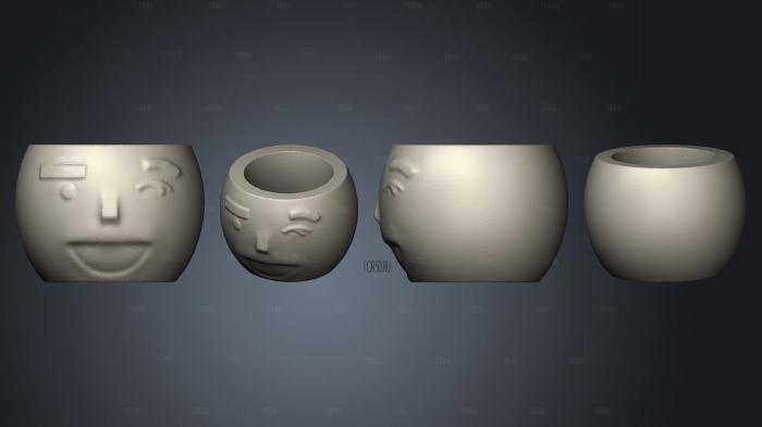 Emoji Oval 4 Mesa Aberto stl model for CNC
