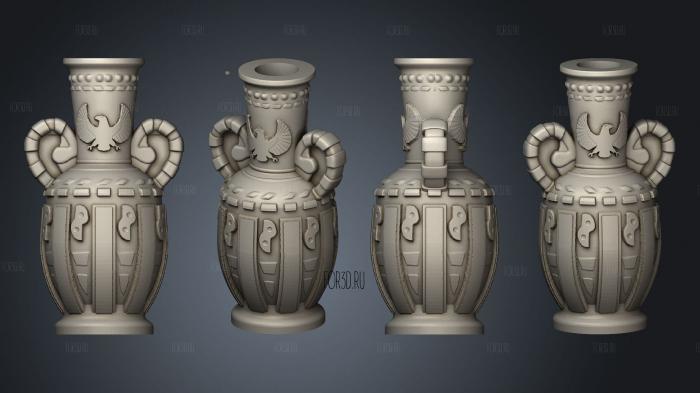 TOMB AND EGYPTIAN Urn 1 002 stl model for CNC