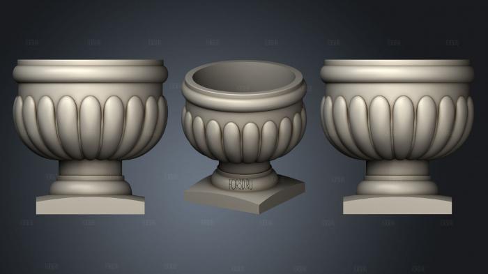 Garden vase 3d stl модель для ЧПУ