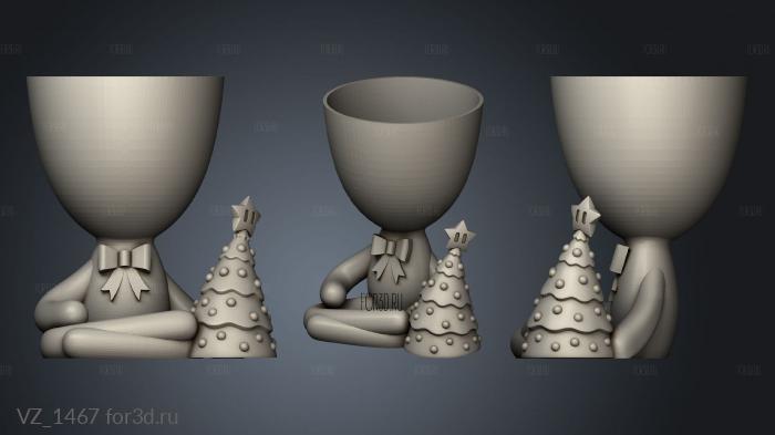 Christmas Robert Plant Arbol mono 3d stl модель для ЧПУ