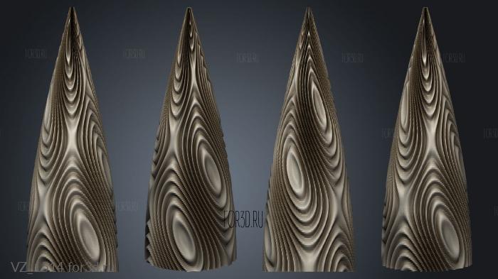 cone 3d stl модель для ЧПУ