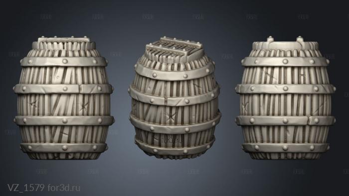 Hidden Passage BARREL CLOSED 3d stl модель для ЧПУ