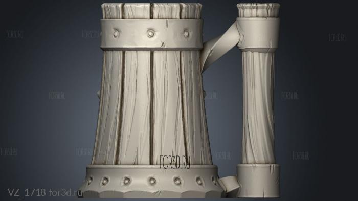 Tavern Mug Threaded Flipped 3d stl модель для ЧПУ