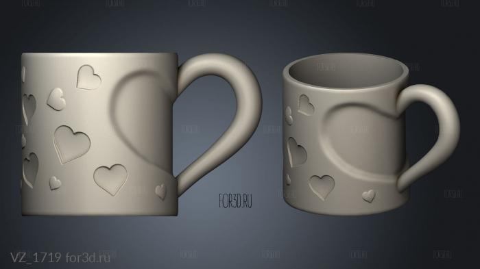 taza corazones mllx smart mendez 3d stl модель для ЧПУ