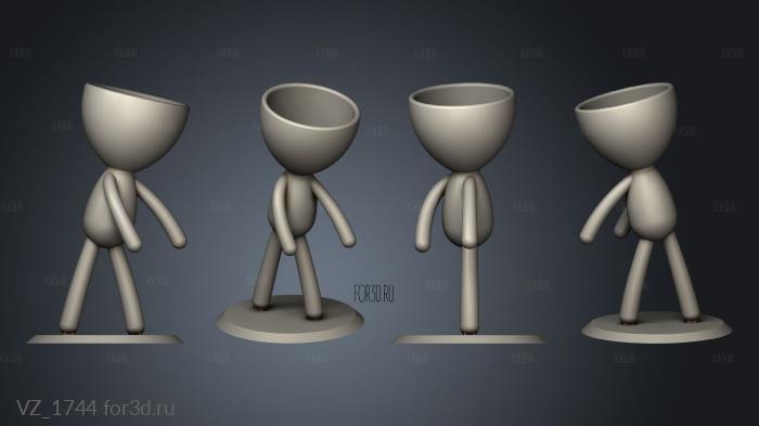 Vaso Dancarino separada 3d stl модель для ЧПУ