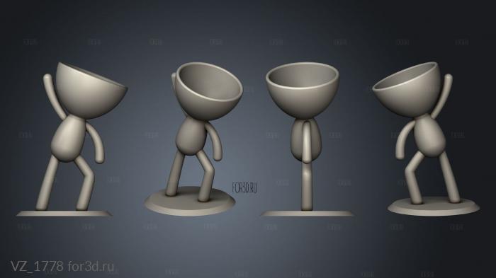 vasos dancarinos vaso 3d stl модель для ЧПУ