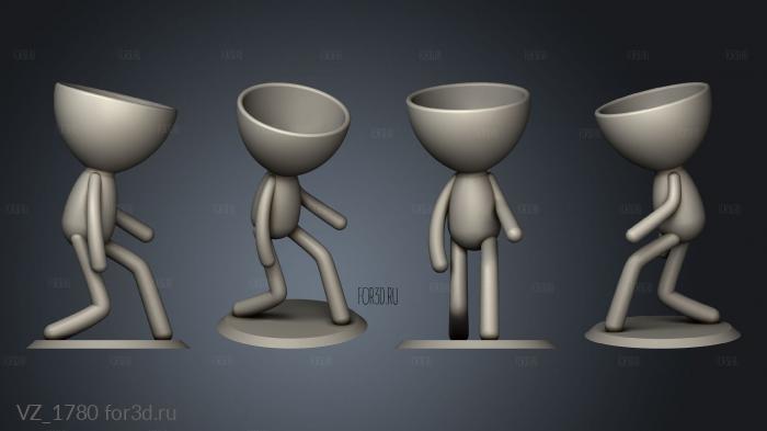 vasos dancarinos vaso 3d stl модель для ЧПУ