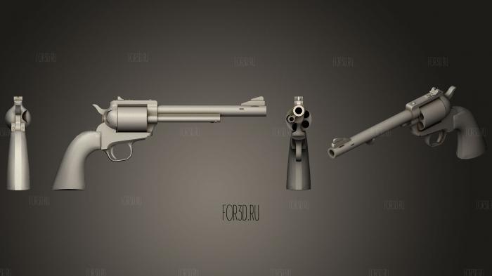 Freedom Arms Revolver stl model for CNC
