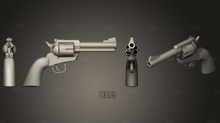 Ruger Blackhawk Revolver143 3d stl модель для ЧПУ