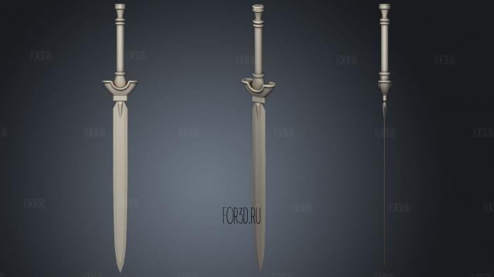 Raphtalia Sword Full stl model for CNC
