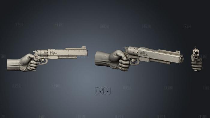 Gun With A Hand 3d stl модель для ЧПУ