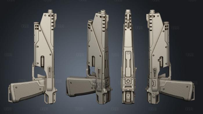 guns stl model for CNC