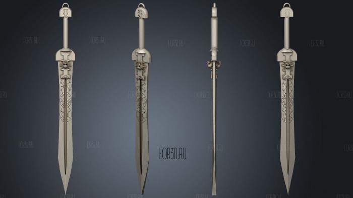 Inquisitors Power Sword stl model for CNC