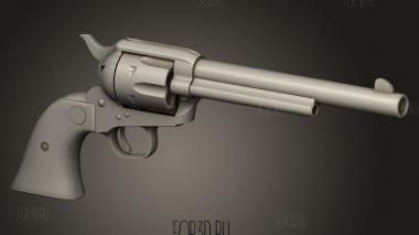 Кольт-боевик миротворец 3d stl модель для ЧПУ
