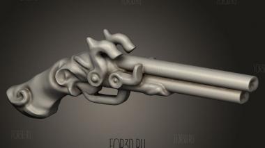 Киберпанковский Молоток Оружие пистолет 3d stl модель для ЧПУ