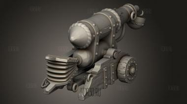 КАРЛИКОВЫЙ АРТИЛЛЕРИЙСКИЙ ОГНЕМЕТ 3d stl модель для ЧПУ