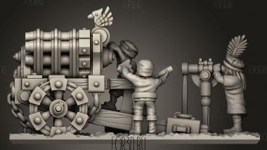Залповое ружье Имперская Мини-крыса 3d stl модель для ЧПУ