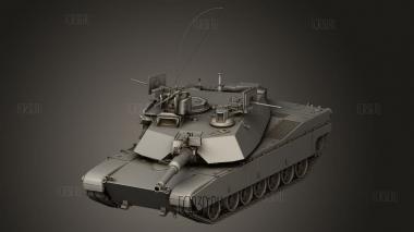 Сетка Для боевого танка Abrams 3d stl модель для ЧПУ