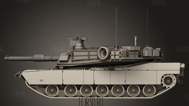 Основной боевой танк АБРАМС 3d stl модель для ЧПУ