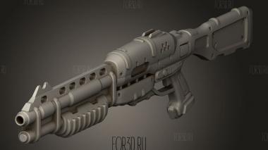 Винтовка дробовик 3d stl модель для ЧПУ