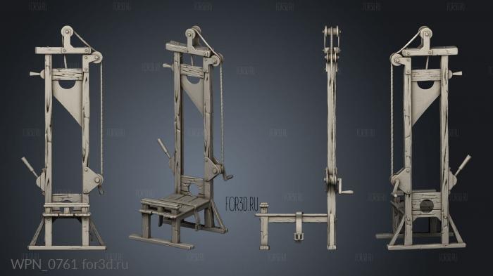 Guillotine 3d stl модель для ЧПУ